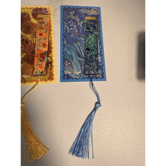 Oil Painting Bookmarks with Tassel Lot Of 5. Each Package includes 4 - Picture 7 of 16
